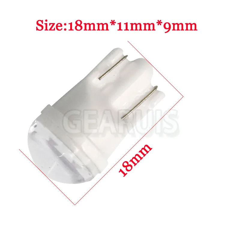 Автомобильные керамические мини лампы T10 100X 3 SMD 2835 W5W светодиодные 18*11*9 мм 20 мА для