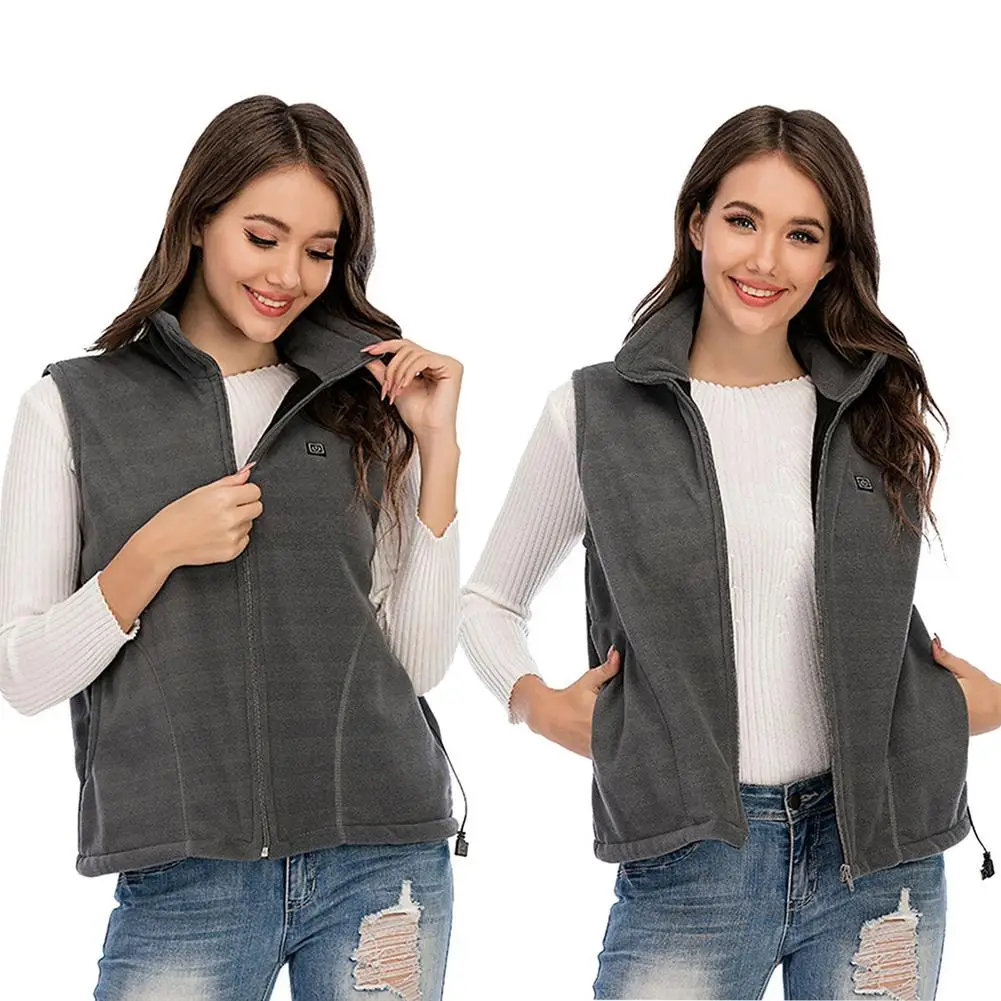 Winter Smart Heated Vest Electric Heating vest 3 Temp Levels 5 major heating areas for Cycling Camping Fishing | Спорт и развлечения
