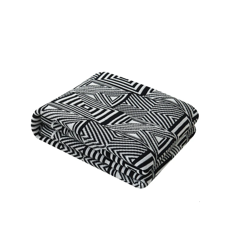 

Nordic style sofa blanket ins geometric cotton spring and autumn blanket cotton blanket leisure blanket office blanket home use