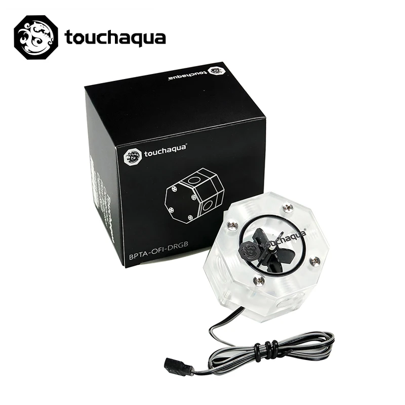 

Bitspower Touchaqua Octagon водный поток компьютера водяное охлаждение DRGB G1/4 "отверстие цветок индикатор, BPTA-OFI-DRGB