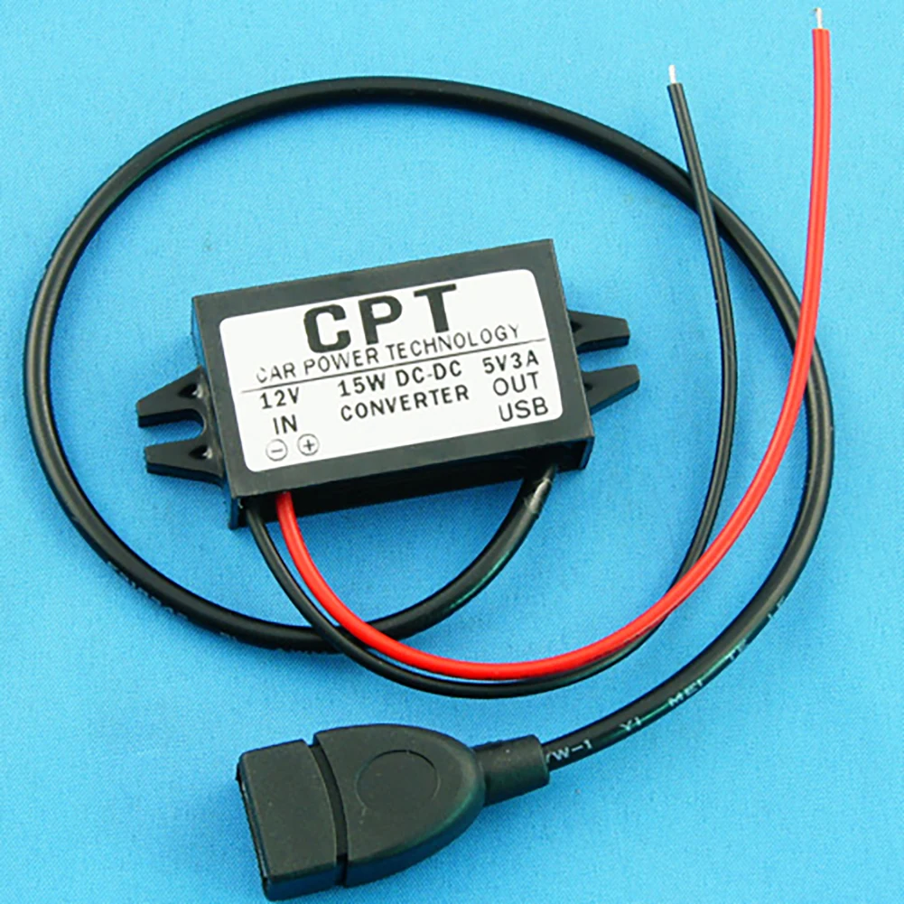 

5 Types Car Power Technology Charger DC Converter Module Single Port 12V To 5V 3A 15W with Micro USB Cable Dropshipping