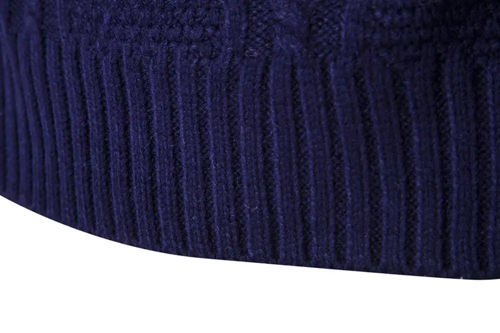 Мужской вязаный свитер длинный Однотонный для мужчин | Мужская одежда