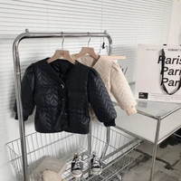 girls babys kids coat jacket outwear 2022 vintage thicken spring autumn cotton teenagers overcoat top tracksuits high quality c