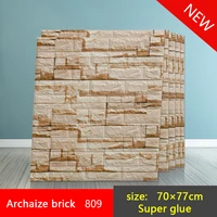 10pcs 7077cm 3d brick wall sticker diy self adhesive decor foam waterproof covering wallpaper for kids room kitchen stickers