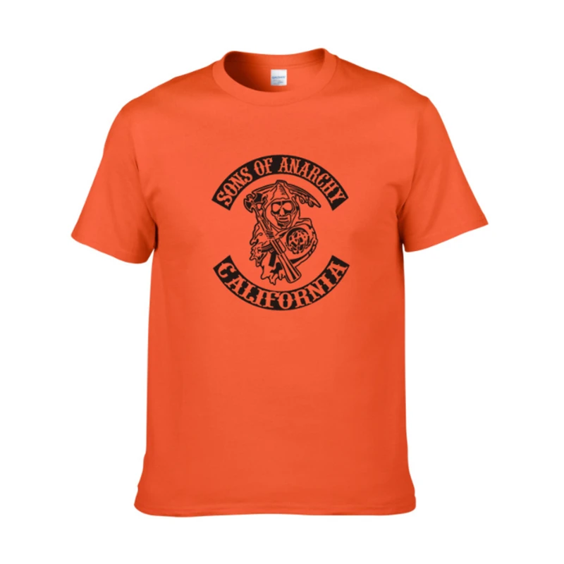

2021 New Pure Cotton Short Sleeves Hip Hop Fashion Sons of Anarchy Motorcycle Motorrad R1250gs T-shirt Cotton top