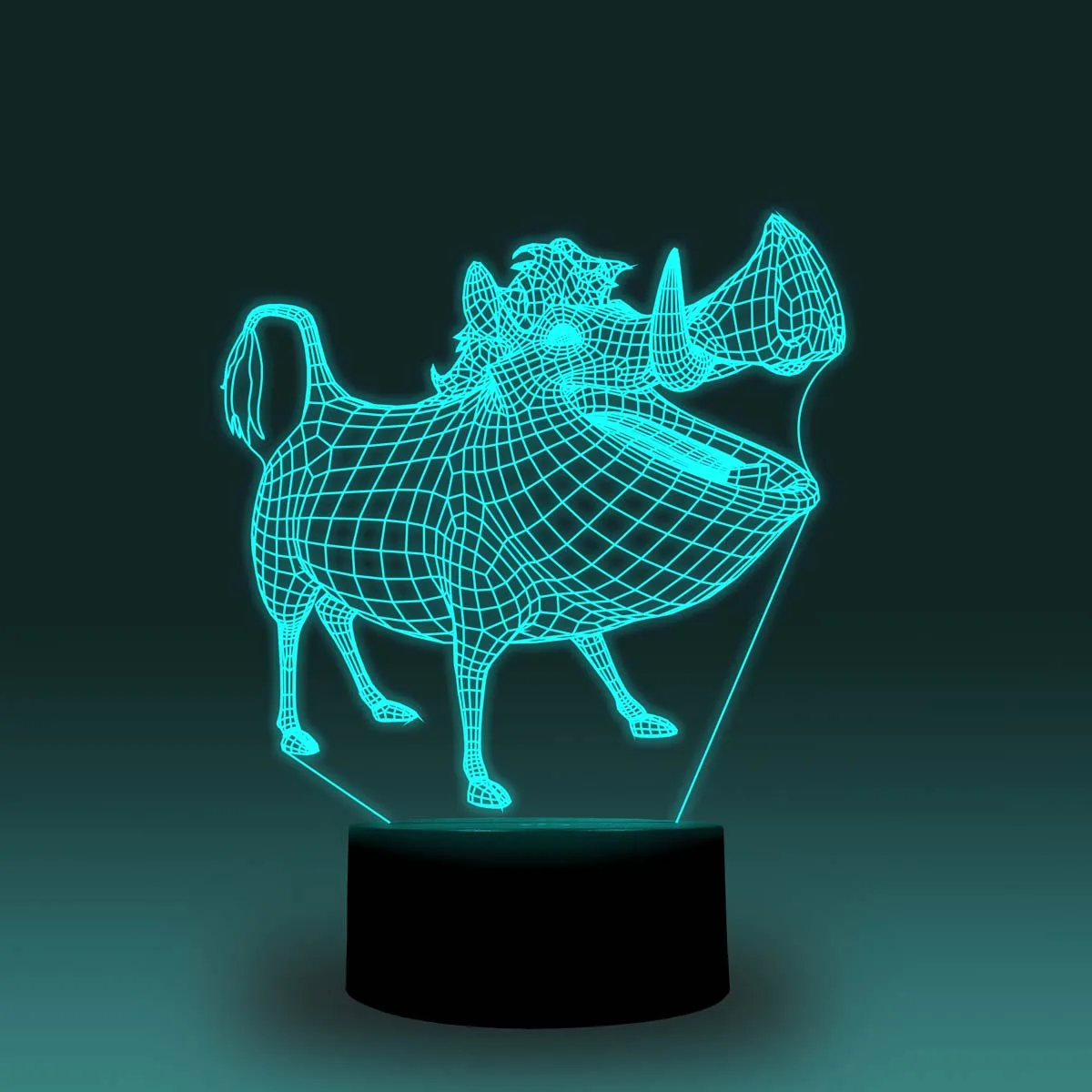 NiteApps 3D Пемба светодиодный ночник настольная лампа Иллюзия подарок на день рождения приложение/сенсорное управление
