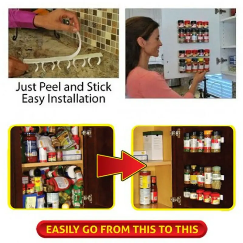 Новинка 4 шт. простые бутылки для специй искусственная пластиковая настенная