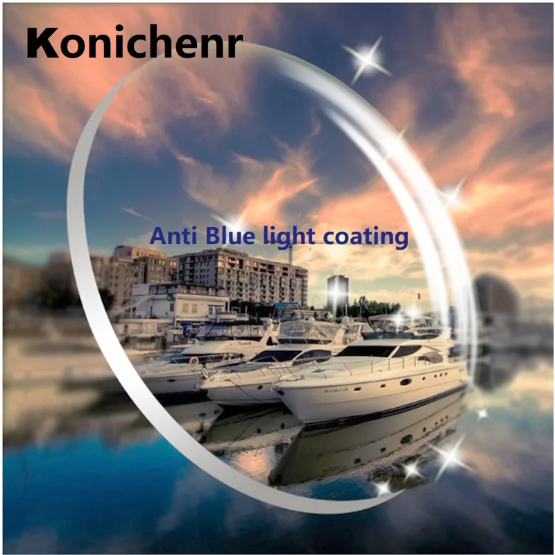 

Konichenr Anti Blue Light Blocking 1.56 1.61 1.67 Prescription CR-39 Aspheric Glasses Lenses Myopia Hyperopia Presbyopia Lens