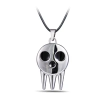chain 1pcs cool anime soul eater death the kid cosplay costumes ring necklace pendant props action figure toys for kids boy gift