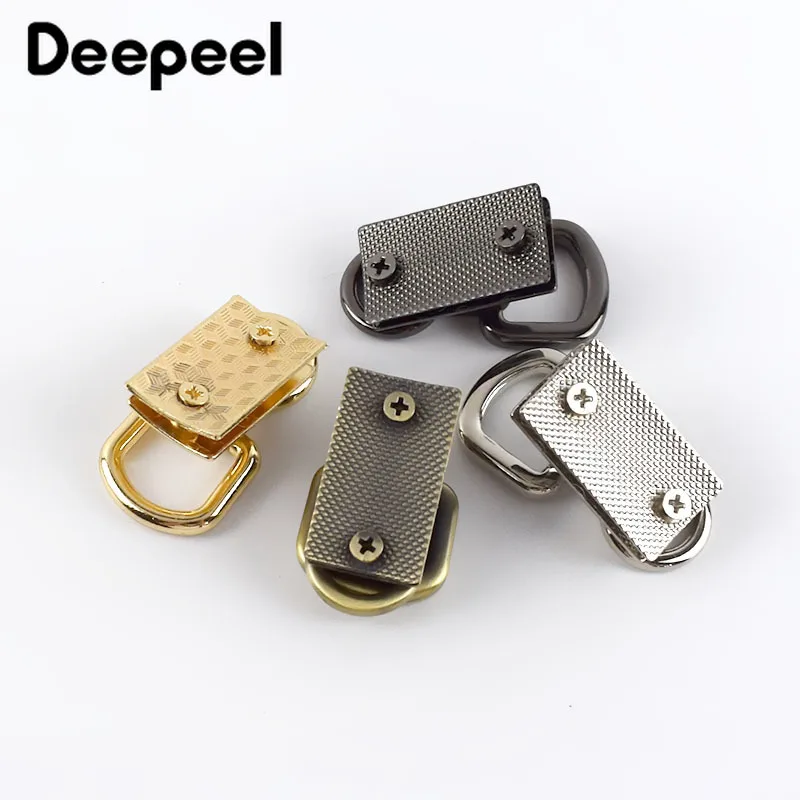 Deepeel 5/10 шт. кольцо в виде буквы D сумка сторона пряжки с зажимом винт цепочкой