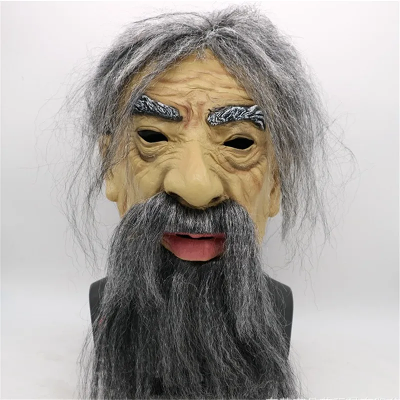 

2021 New Another Me-The Elder Halloween Holiday Funny Masks Supersoft Old Man Adult Mask old man latex mask