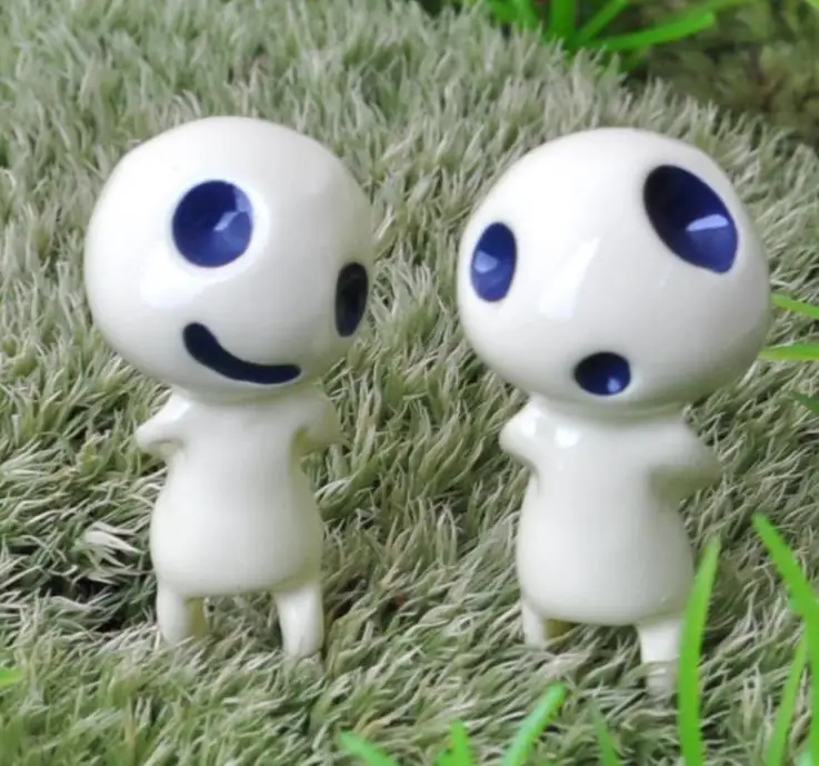 4 шт. Новинка милая мультяшная Принцесса Мононоке садовый орнамент анимационная