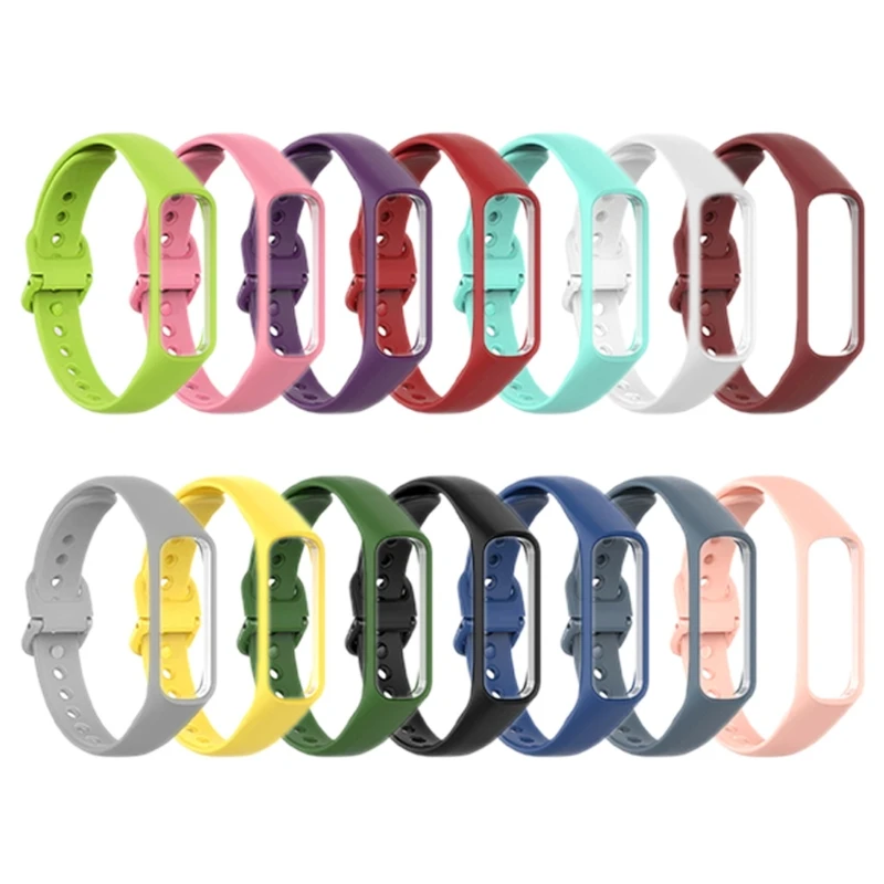 

For -Samsung GalaxyFit2 SMR220 Smart Watch Band official style silicone strap for Fit Fitness Tracker Wristband Accessories