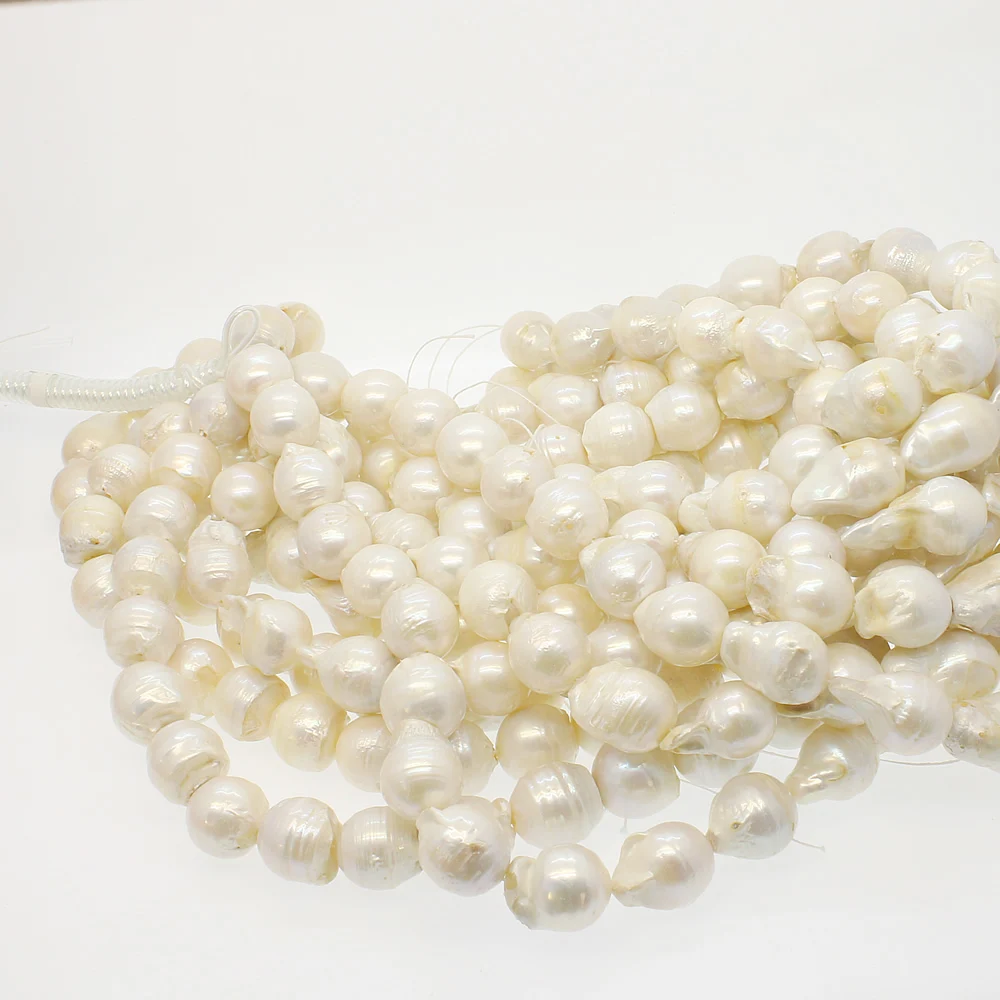 Натуральный пресноводный жемчуг 14 мм отверстие Эдисона Свободные ювелирные