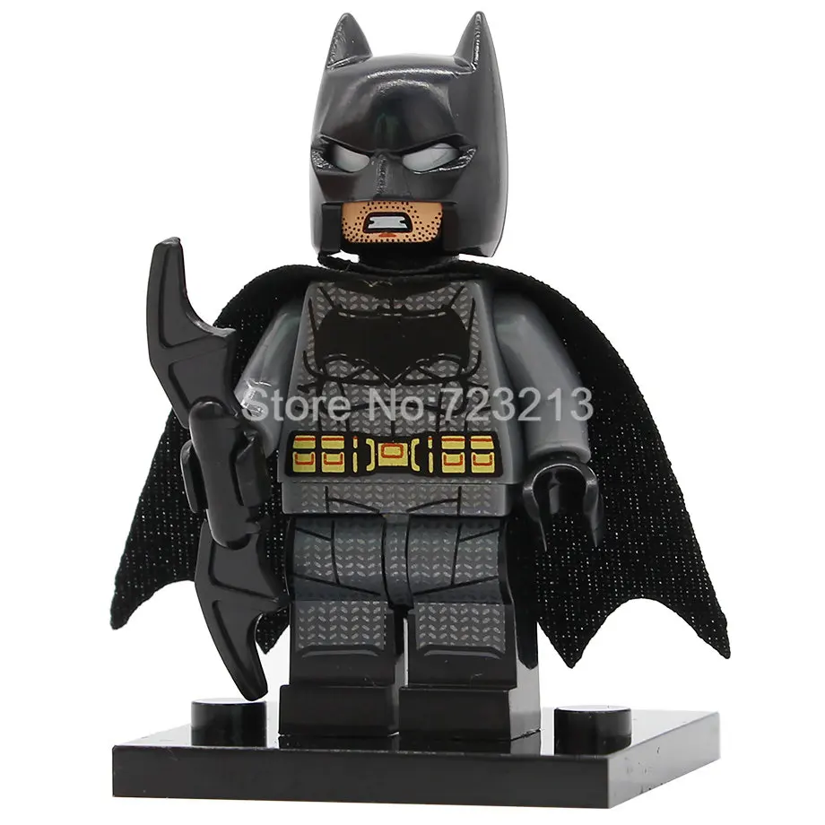 Batman Супергерой Супермен Бизарро киборг фигурка флэш Аквамен Скотт бесплатно Бэтмен мистер чудо строительные блоки модель игрушки - Цвет: Batman