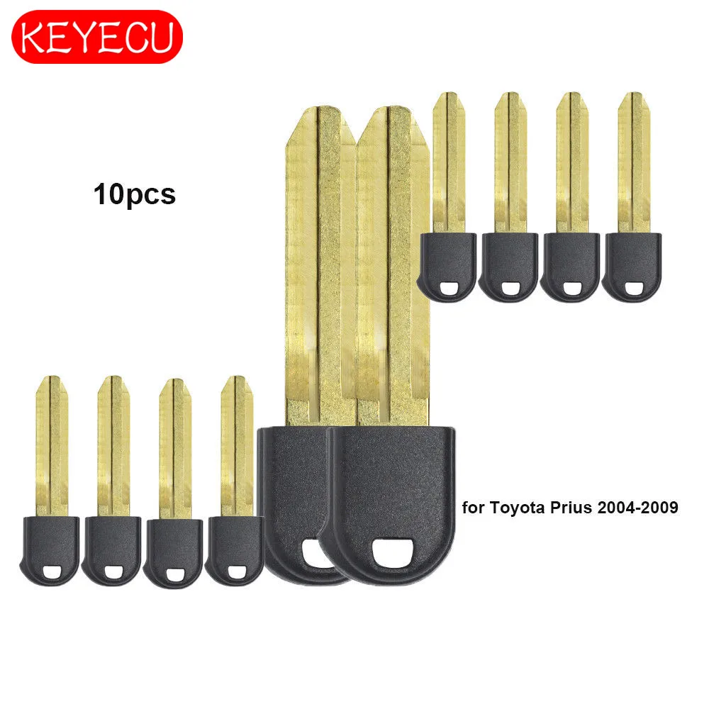 

Keyecu 10PCS Remote Key Emergency Insert Blade Uncut for Toyota Prius 2004-2009