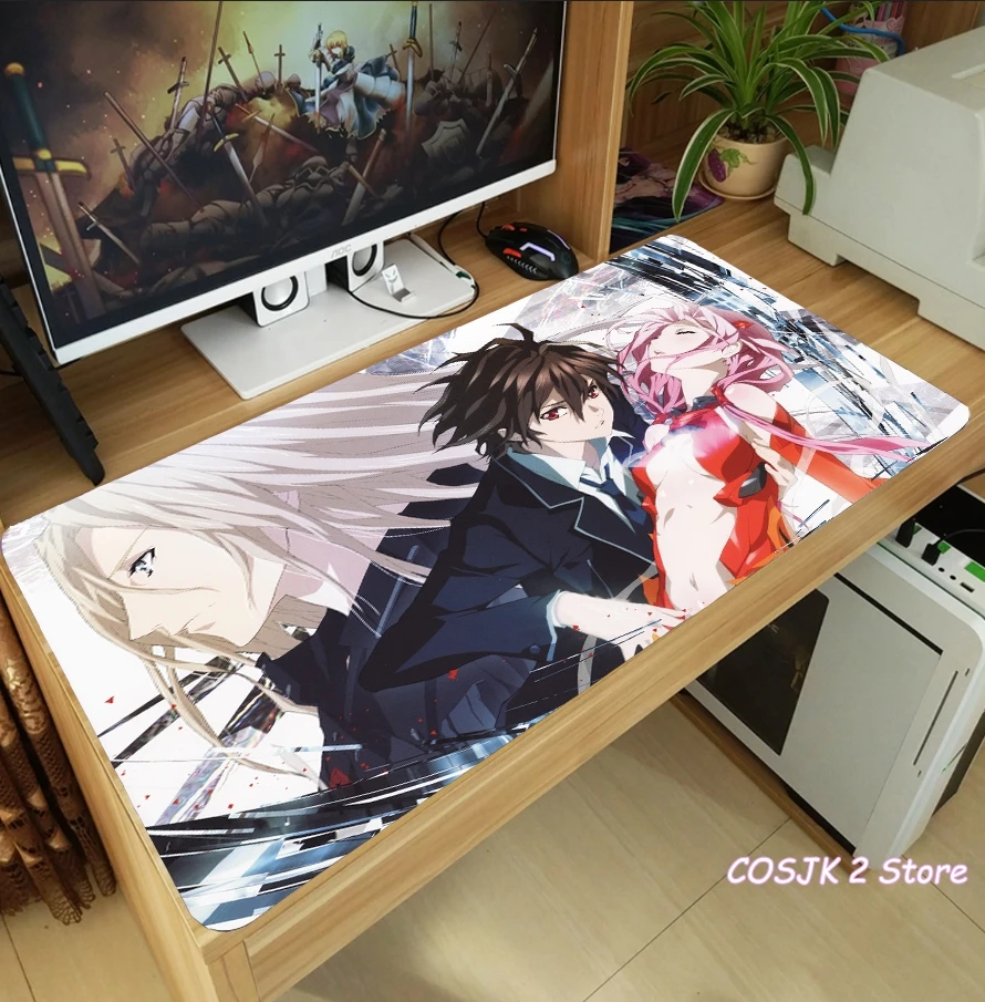 

Anime Guilty Crown OUMA SHU YUZURIHA INORI Mouse Pad Thicken Laptop Gaming Mice Mat Desk Keyboard Mat Anti-Slip Playmat Gifts