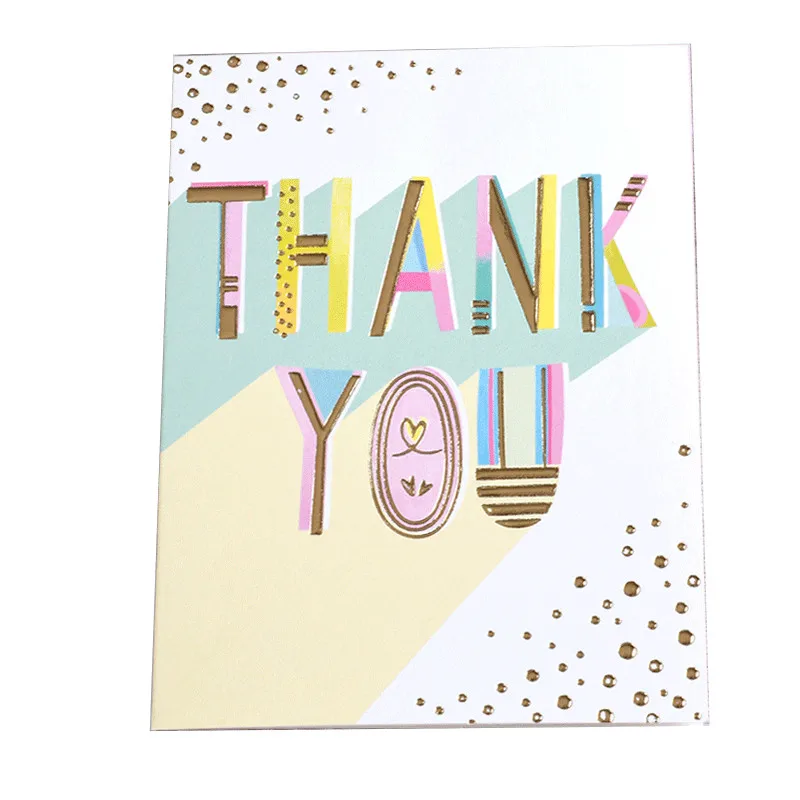 1Set Thank You Card Blessing Writing Paper Cards Gift Decor Greeting Christmas Wedding Birthday Party Invitation | Дом и сад