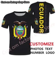 ecuador t shirt free custom made name number ecu t shirt nation flag ec spanish republic ecuadorian college print photo clothing