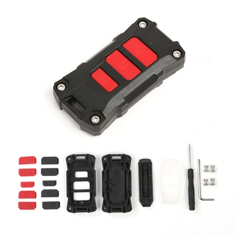 

Car Key Fob Cover Case Skin Trim for Jeep Wrangler JL&Gladiator 2018-2020