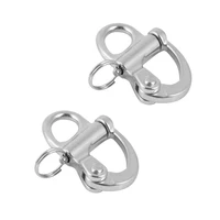 isure marine 316 stainless steel fixed snap shackle 52 mm 2pcs