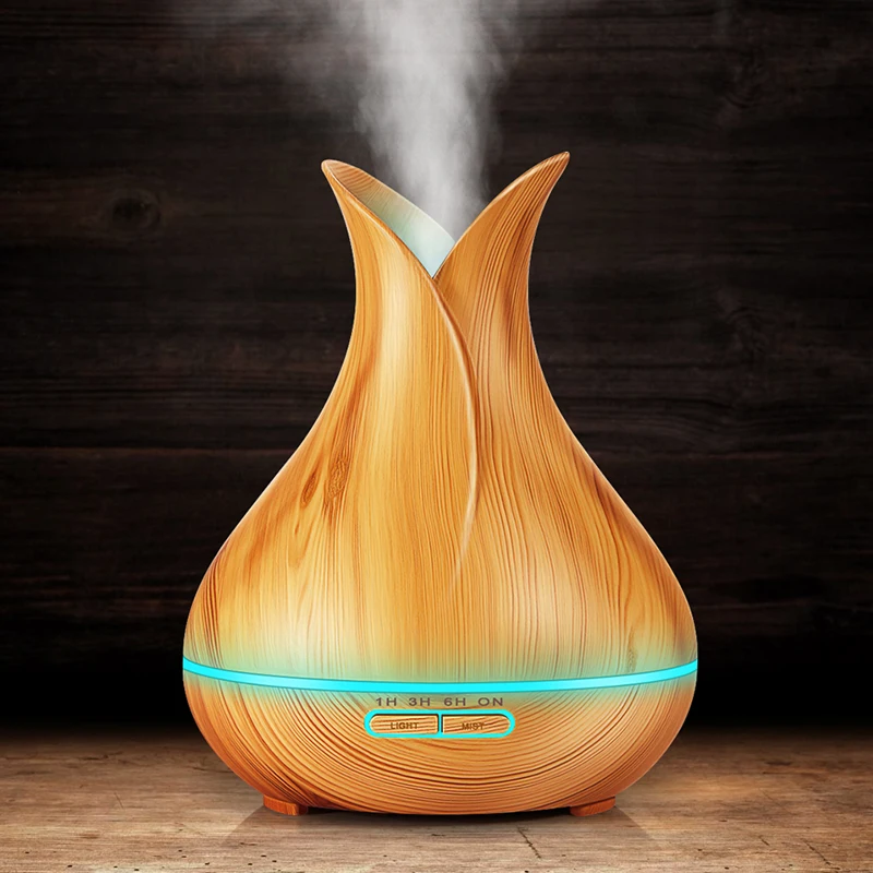 

400ml Hot Sale LEDLight Ultrasonic Air Humidifier Mist Maker Fogger Electric Aroma Diffuser Essential Oil Aromatherapy Household