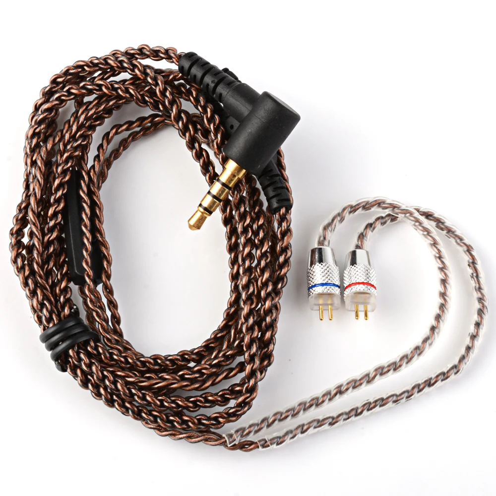 

Обновленный кабель для наушников CCA HIFI, бескислородные медные посеребренные наушники-вкладыши 3,5 мм, 0,75 мм, 2 контакта для C10, C16, EDX, ZS10, AS10, IEM