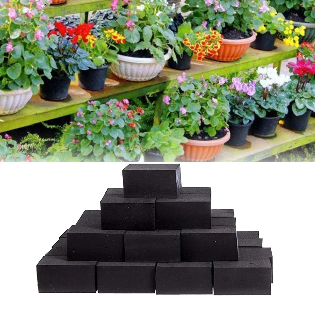 

48Pcs Flower Plant Invisible Pot Feet Risers Natural Rubber Pot Mat Non-Slip CubePlant Pots Risers Pad Flower Pot Feet