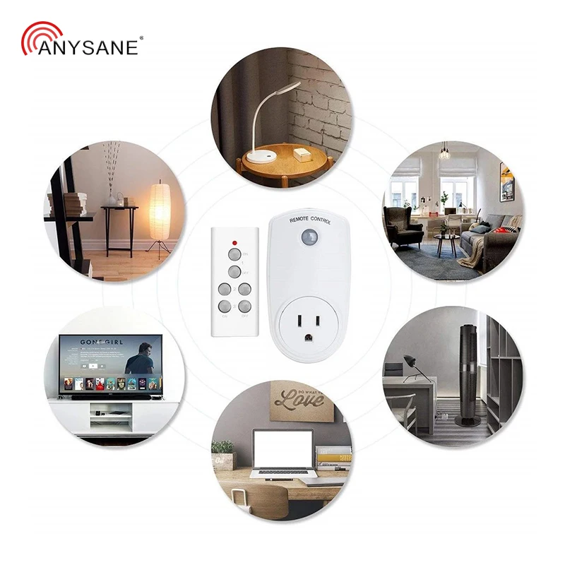 Универсальная Розетка 220 В США для домашнего использования RF 433 92 mhz с большим