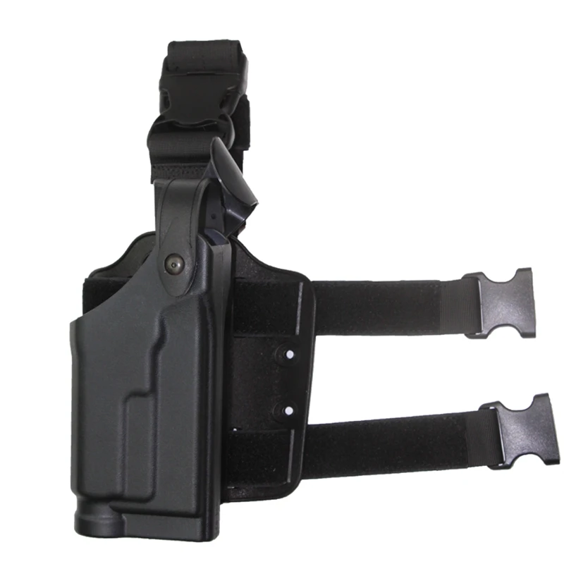 Tactical HK USP Compact Serpa Concealment Sfariland Auto Lock Drop Leg Thigh RH Gun Holster