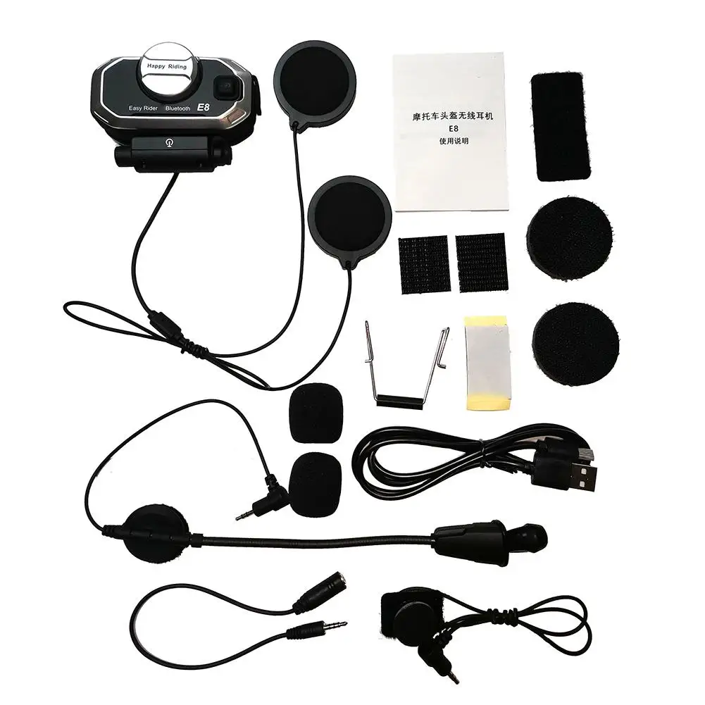 

VR robot Waterproof Bluetooth V5.0 Helmet Headset Motorcycle FM Radio Headsets Stereo Helmet Earphone with Handsfree Accessory
