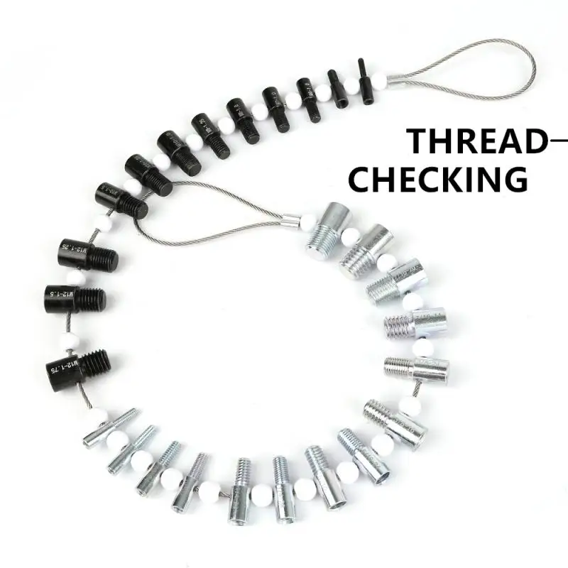 

Thread Tester Bolt Nut Screw Thread Checking Checker Inspection 6-32 1/2-20 M12-1.75 M4-0.7 (Inch And Metric) Measuring Tools