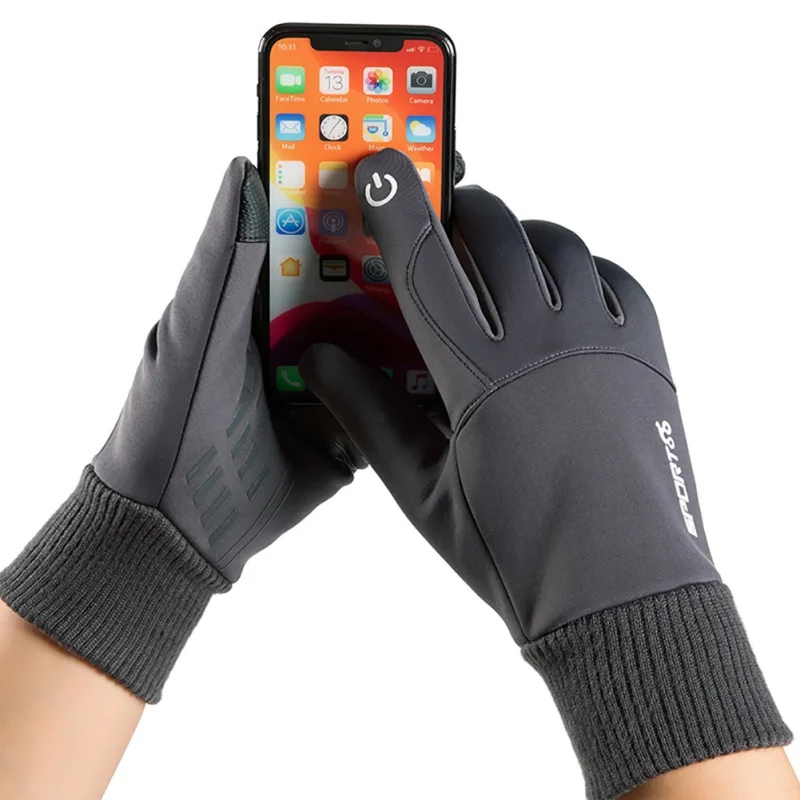 

Men Women Warm Touch Screen Gym Fitness Full Finger Gloves Winter Outdoor Sports Running Glove