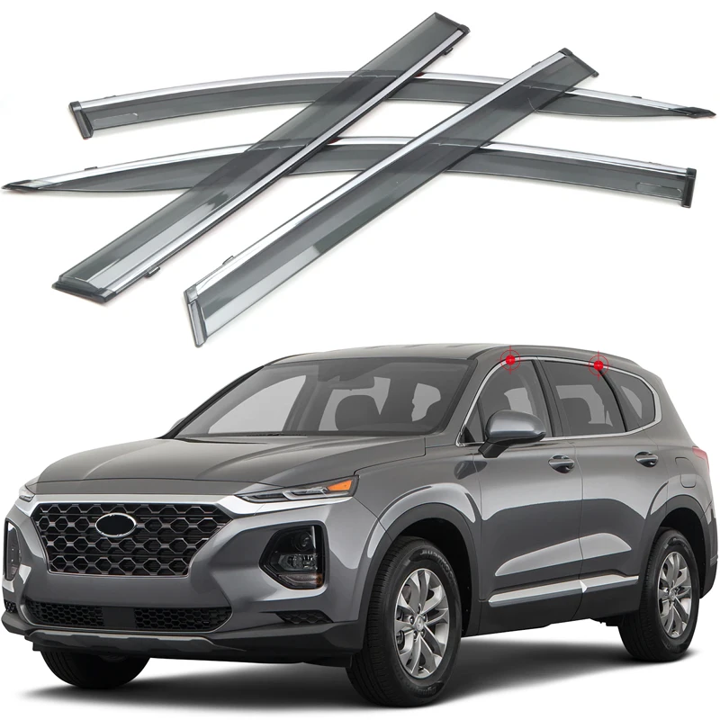 

Автомобильные аксессуары, козырьки для Hyundai Santa Fe 2019 2020, навесы, защита от ветра, дождя и солнца