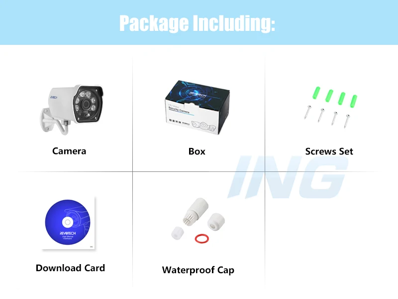 H.265 POE Водонепроницаемая IP-камера 1920 х 1080P 2.0 МП для наружного использования с 6 массивными светодиодами Bullet Security ONVIF Night Vision P2P CCTV Cam On.