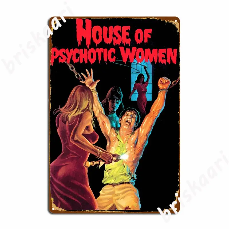 

Домашний психотический женский металлический плакат с табличкой для кинотеатра таблички на заказ плакаты с жестяными знаками