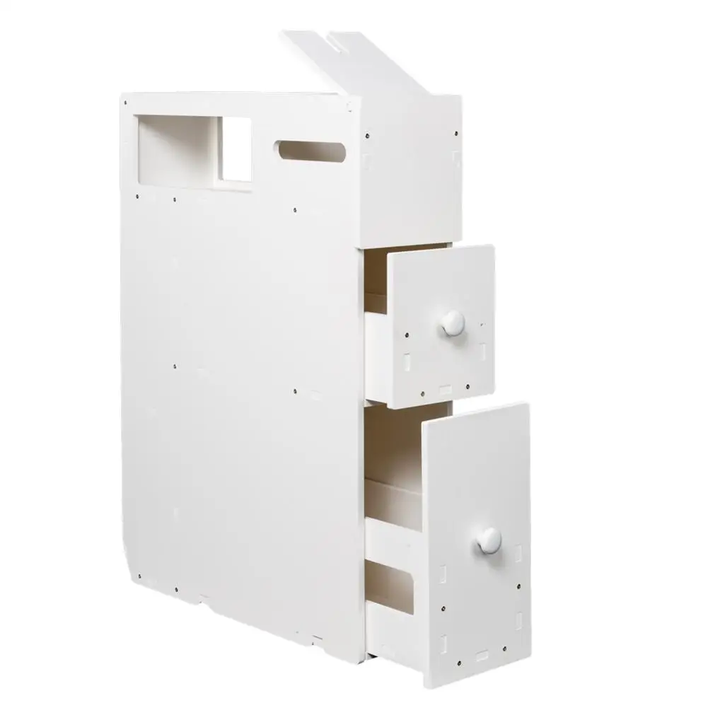 Ванная комната полка для хранения туалета шкаф ванной комнаты белый деревянный