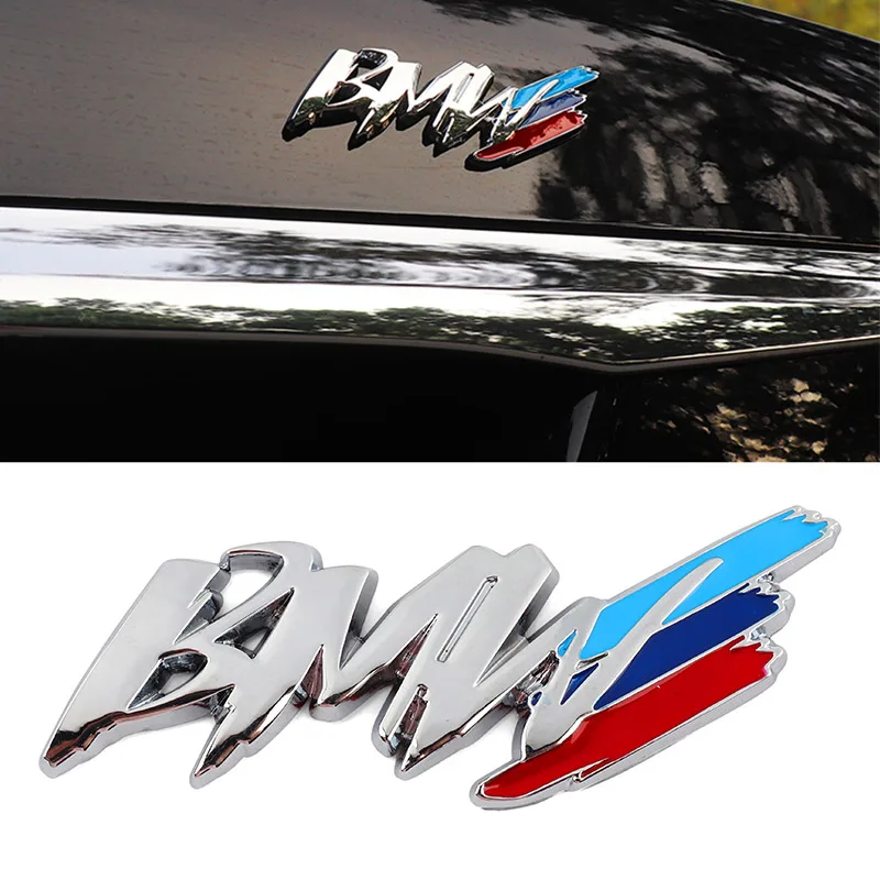 

Car 3D Metal Stickers For BMW M3 M5 3 4 5 series x1 x3 x5 M Logo car Styling modified fender side sticker decoration accessories