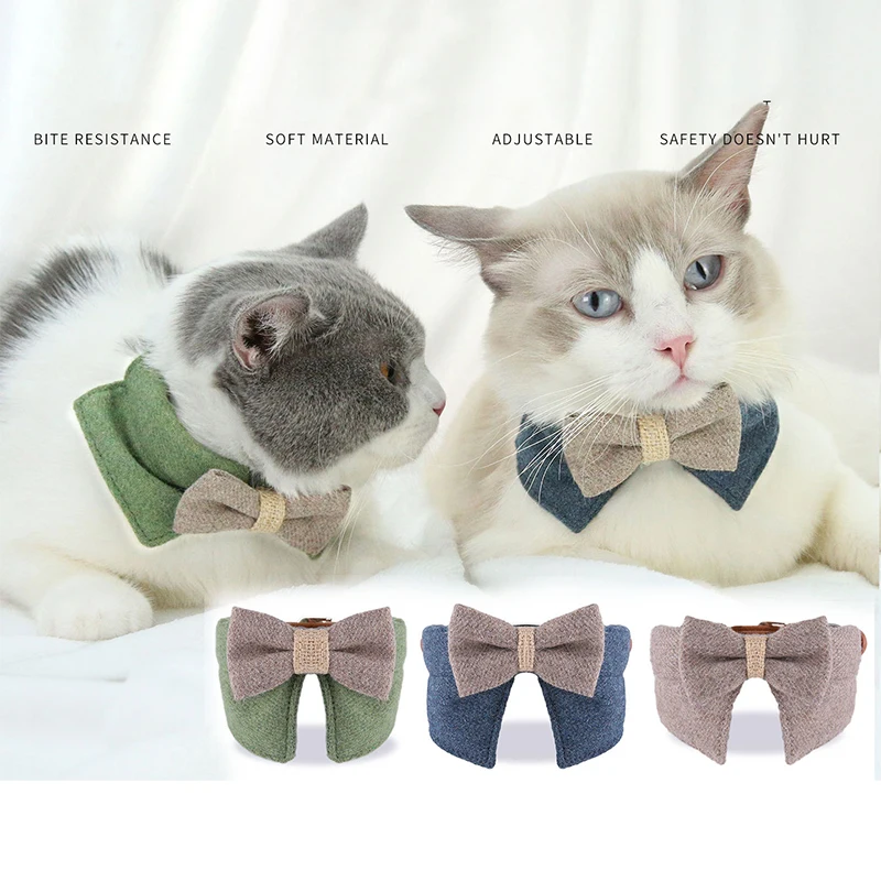 Ошейник Грейс Китти с колокольчиком безопасности бабочка кошка ожерелье из