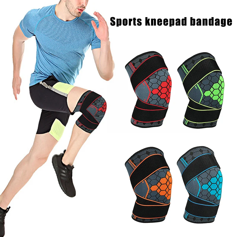 

2019 Прямая поставка, 1 шт. наколенник, поддерживающий ремешок, компрессионная защита для бега, велоспорта, спорта A7