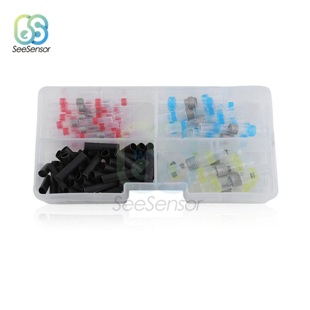 100 шт. водонепроницаемый термоусадочный соединитель для припоя | Обустройство