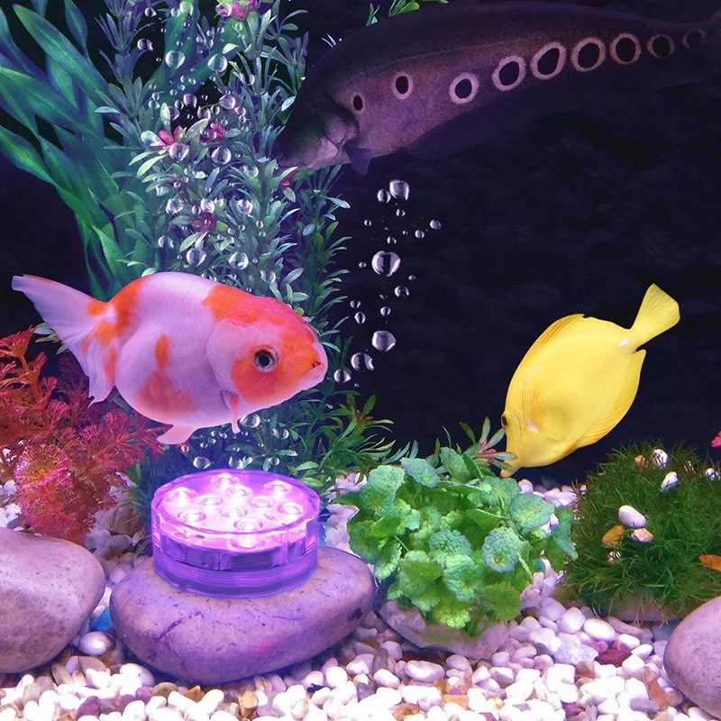 Погружной светодиодный светильник RGB с дистанционным управлением для подводного