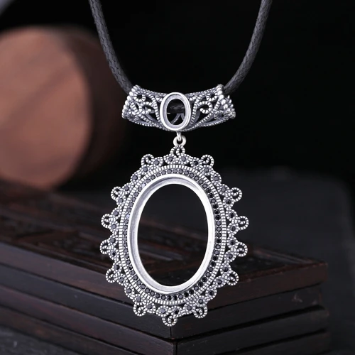 Тайская серебряная подвеска в стиле арт-деко из стерлингового серебра 925 пробы