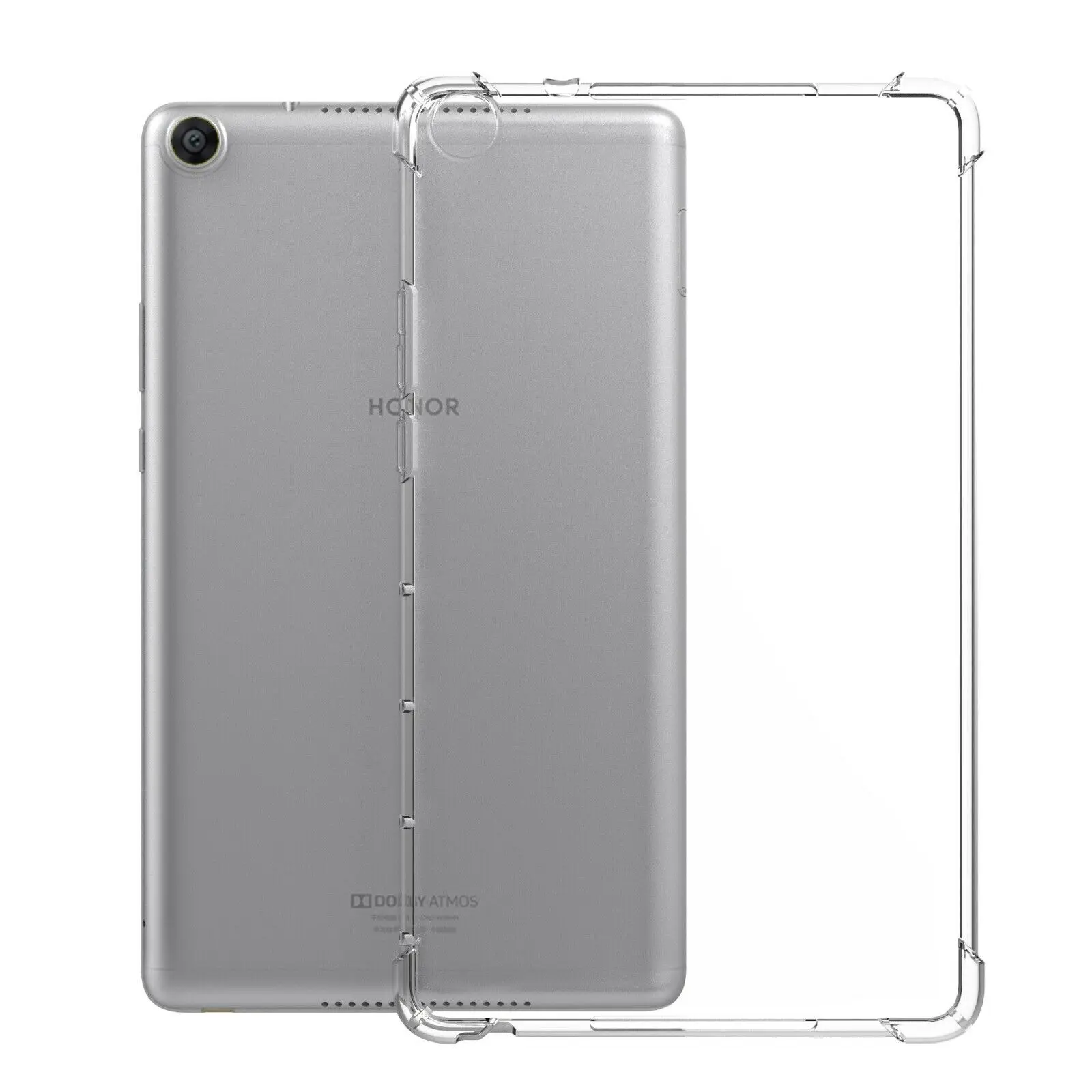 Прозрачный мягкий силиконовый противоударный чехол бампер для Huawei MediaPad Tablet M3 M5 M6