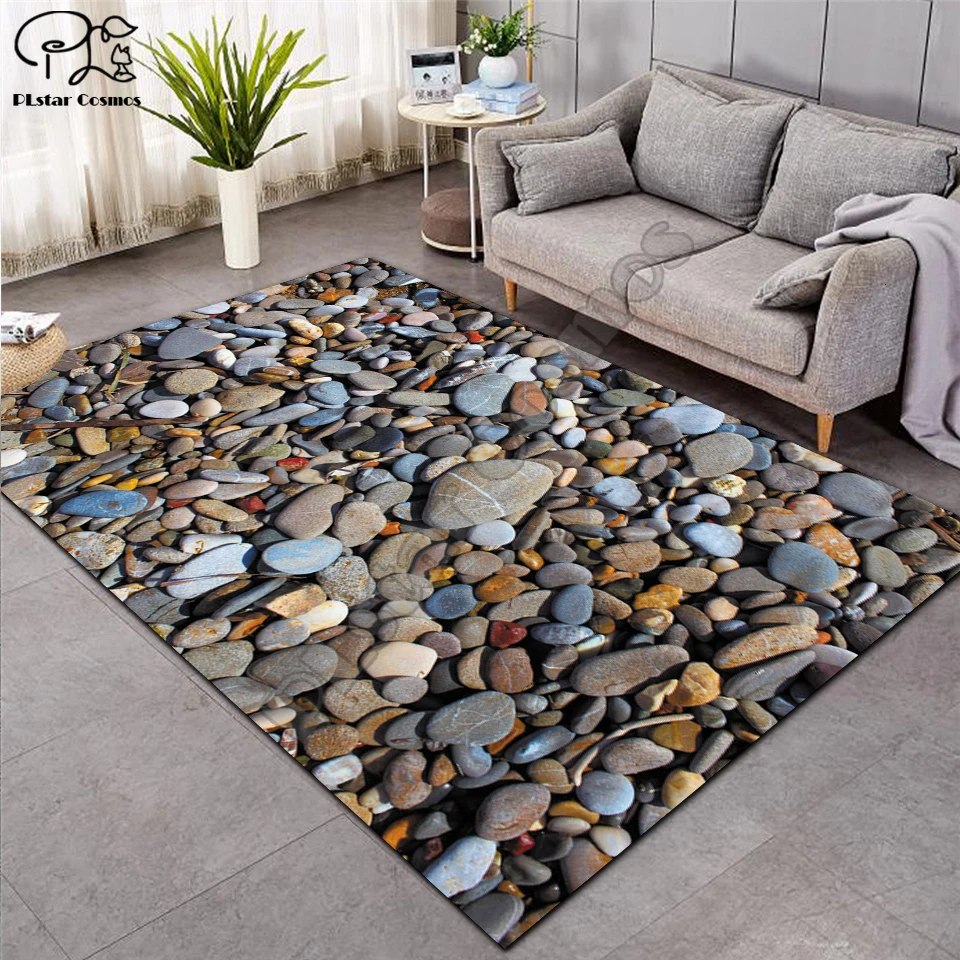Nordic для ковров гостиной с изображением каменной кладки 3D фланель печатным