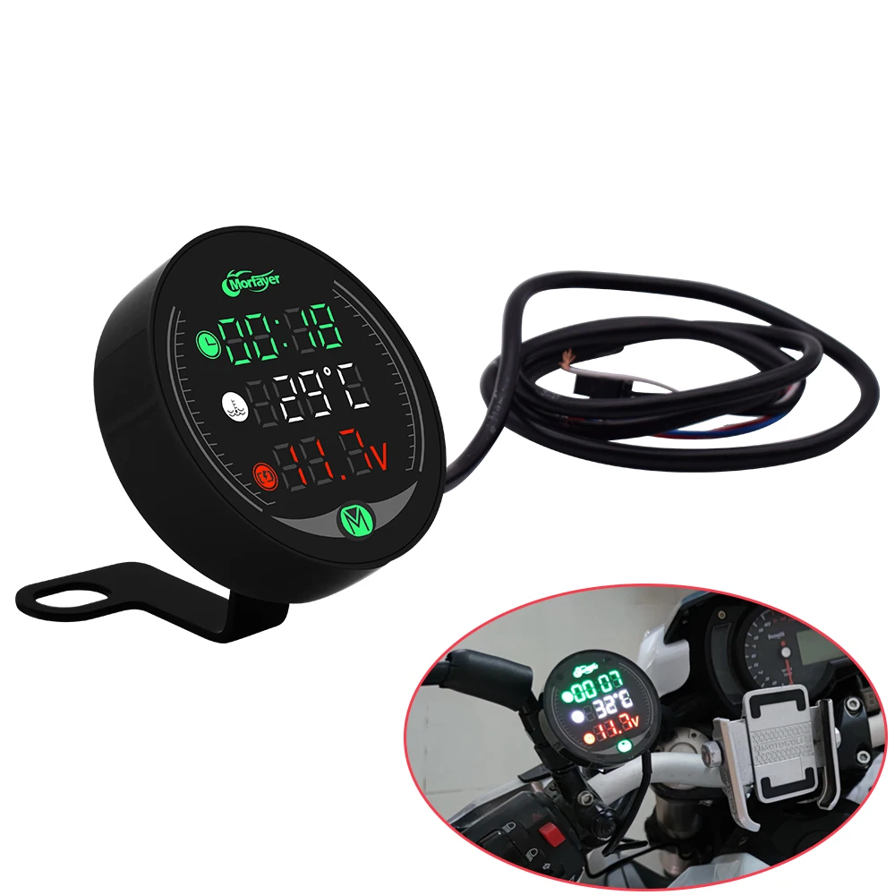 Motorcycle Gauge Display Table Voltmeter Water Temp Clock Time Charge USB For KAWASAKI KX65 KX85 KX125 KX250 KX250F KX450F KX100 |