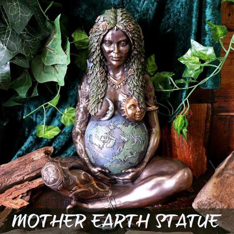 

Ghia Mother Earth Statue Earth Mother Figurine Garden Ornament Outdoor Decor Home Decoration Ornaments Crafts