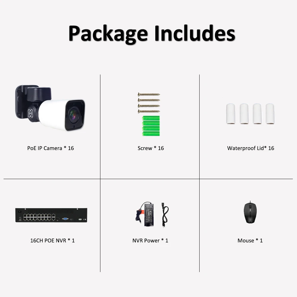 16ch 5MP POE PTZ IP камера NVR система Комплект H.265 2 8 12 мм 4X оптический зум CCTV безопасности