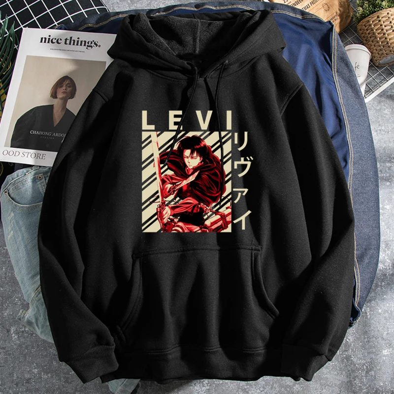 

Anime Attack on Titan Anime Hoodie Women Ackerman Eye Print 2021 Spring Aesthetic Sweatshirt Harajuku Streetwear Tops Dropship