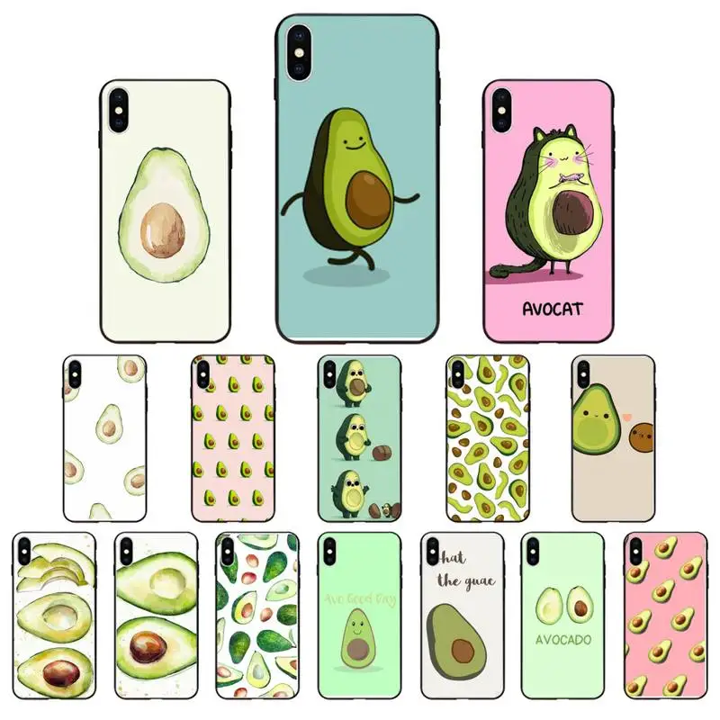 Арт забавные Tumblr авокадо Bling симпатичный чехол для телефона iphone 12 SE2 11 Pro XS MAX XR 8 7 6
